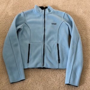 Bebe Sport blue fleece zip-up